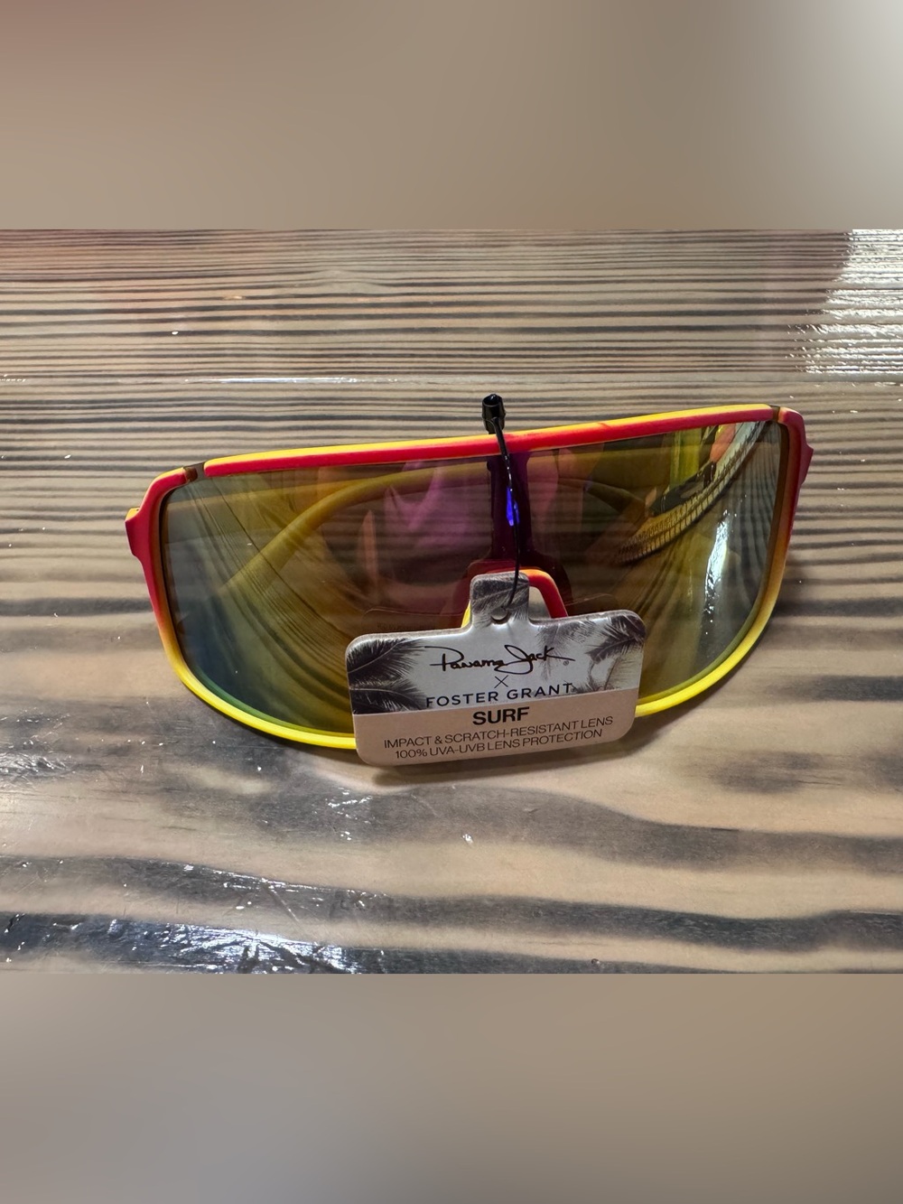 Panama Jack x Foster Grant Surf shield sunglasses